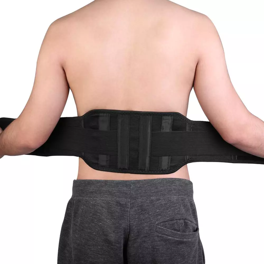 Self Heating Magnetic Back Pain Support Lower Lumbar Brace Belt