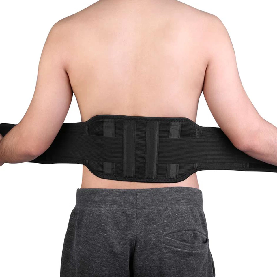 Self Heating Magnetic Back Pain Support Lower Lumbar Brace Belt Strap Magnets  - Image 3 of 4