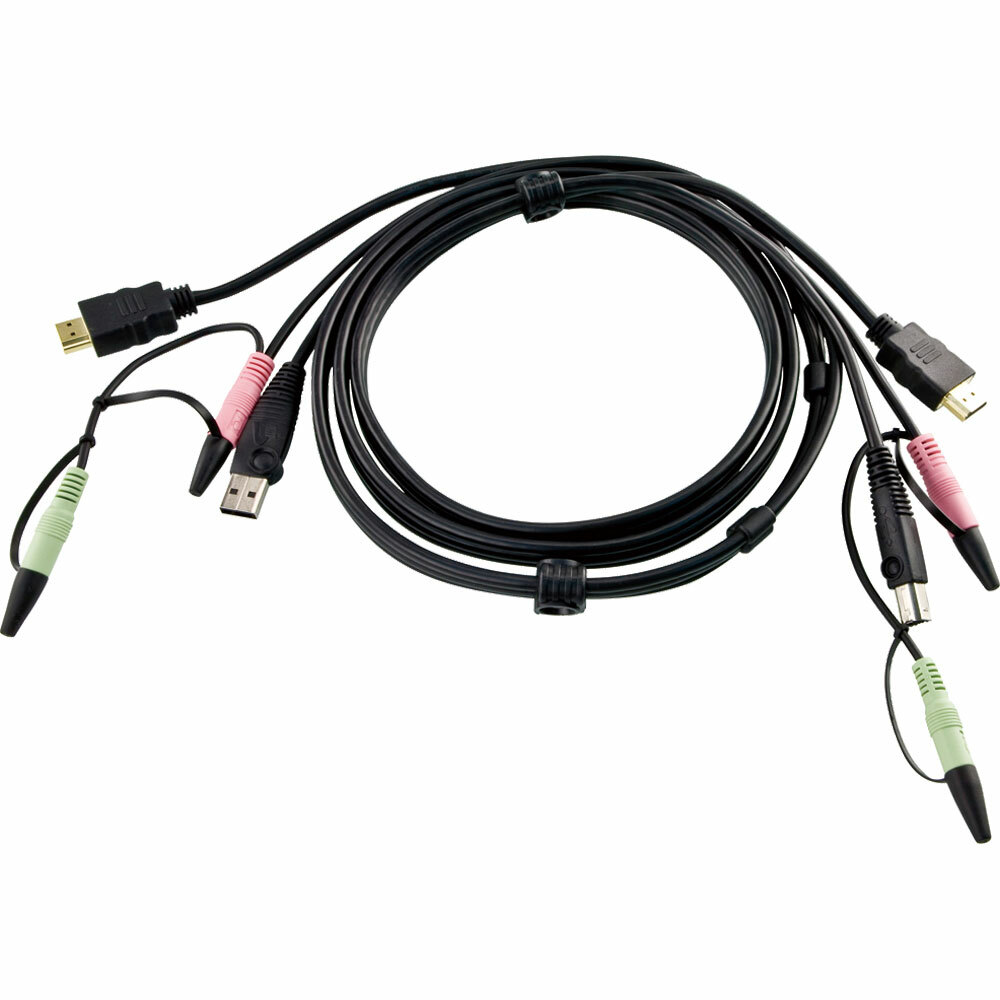 INL Aten 2L-7D02UH, Cavo KVM, HDMI USB Audio a HDMI USB Audio, 1,8m