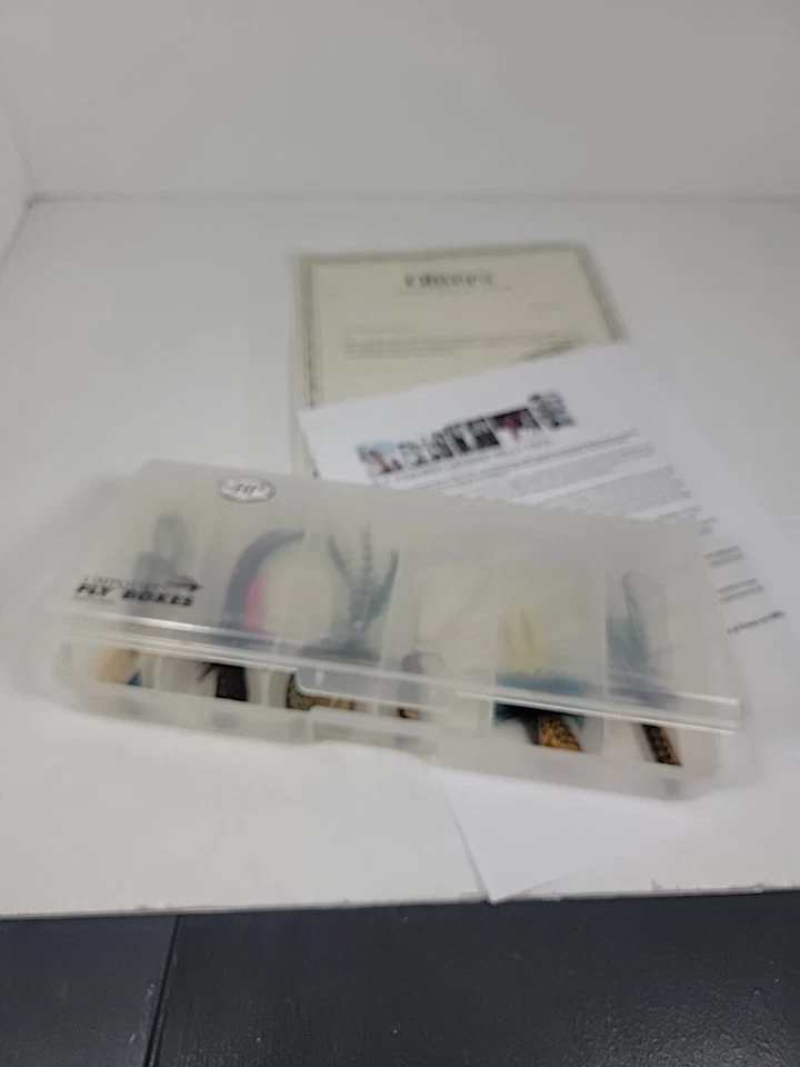 #BP2 Billy Pate Tibor pesca con mosca x9 moscas antiguas plumas popper de 1930 con certificado de autenticidad Foto 2 de 4