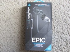 New JLAB EPIC-BLKGRY-BOX Epic Premium Earbuds with Universal Mic Black/Gray