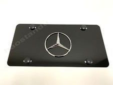 1x 3d Mblogo Emblem Aluminum Black Color Front Plate Rust Free
