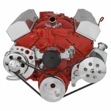 Chevy Small Block V-Belt System - Alternator & Power Steering, EWP