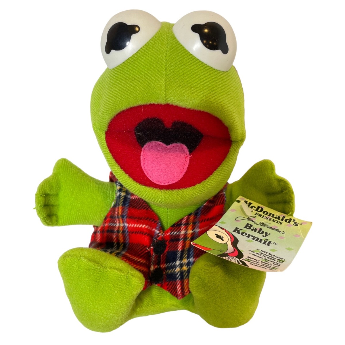 マペットベイビー　カーミット　クリスマス　マクドナルド　ジムヘンソン McDonalds Christmas Baby Kermit The Frog Plush Jim Henson