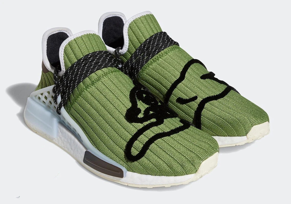 observación Anfibio entrevista Adidas NMD Hu Pharrell x Billionaire Boys Club Running Dog Green Size 13  GZ1664 | eBay