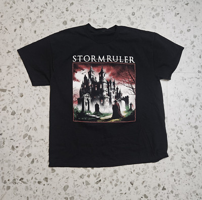 Stormruler Amid A Smear Of Crimson Clouds Black Metal Tee T-SHIRT  XL