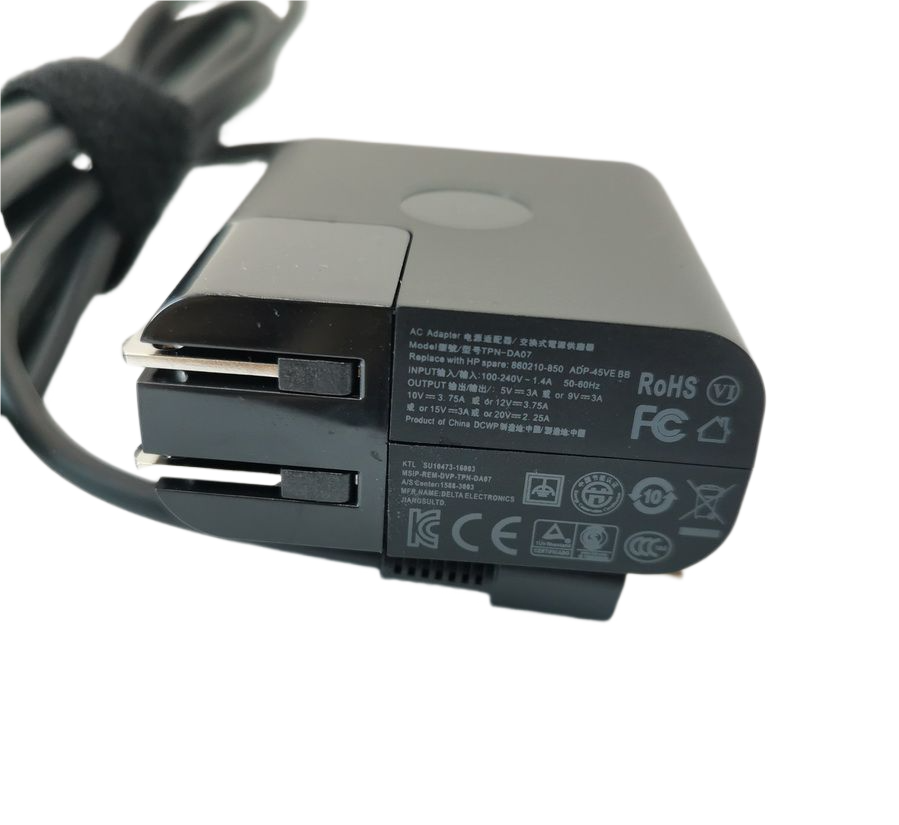 Adattatore CA Originale HP TPN-DA07 45W USB-C ADP-45VE 828622-001 - Foto 5