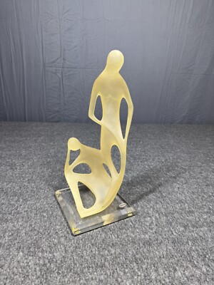 Art Deco Monique Sculptures Lucite Figures People 14” | eBay
