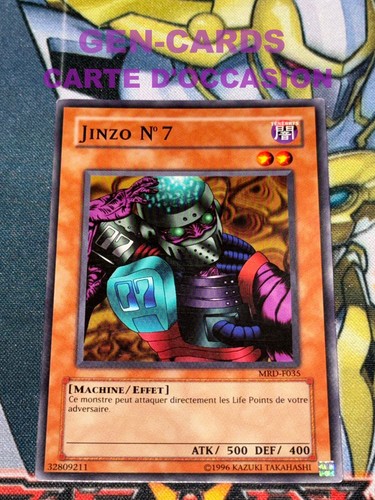 CARTE Yu Gi Oh JINZO N°7 MRD-F035 EXCELLENT J10 | eBay