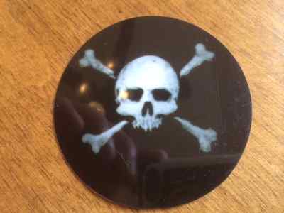 Power Dot Jolly Roger Single Bass Drum Impact Pad  Vinyl