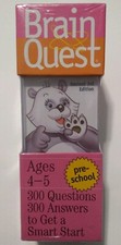 Brain Quest Decks Pre-school 3rd Edition Ages 4-5 300 Questions  Answers