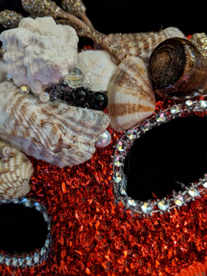 Mermaid Mask,Mardi gras, masquerade, mask, masque - Image 3 of 4