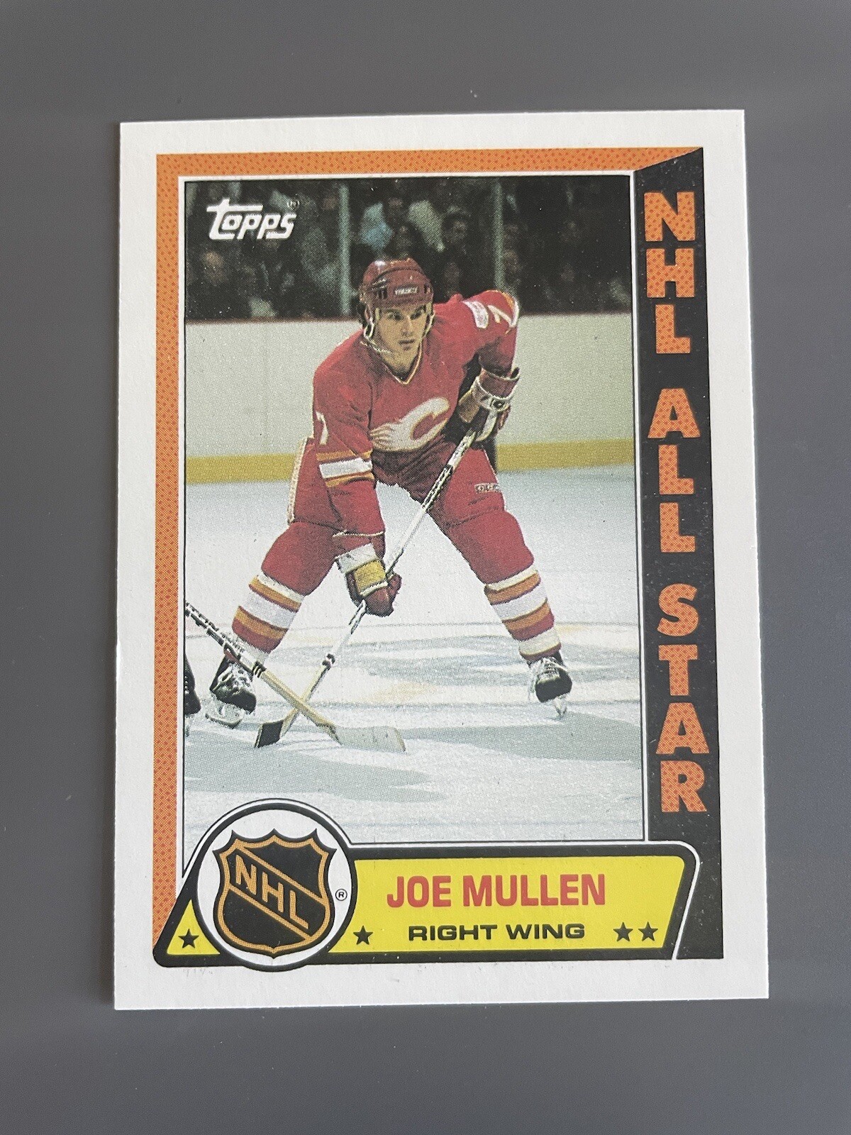 1989-90 Topps Sticker Inserts Joe Mullen #5 HOF
