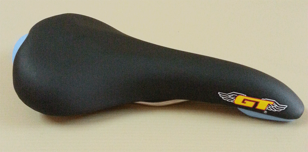 Vintage Retro GT Saddle Bmx haro Skyway BLACK&BLUE REDLINES UNIVERSAL