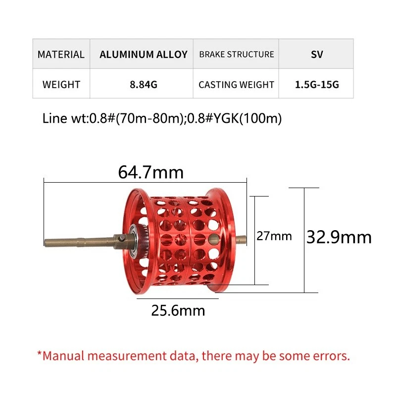 Spool BFS Shallow Reel Refit for Abu MAX4X/MAX4SX/MAX4STX Aluminum Casting Spool - Image 2 of 4