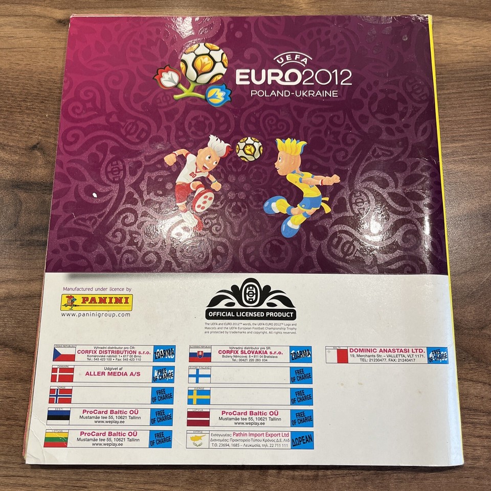 Panini UEFA Euro 2012 Poland Ukraine Complete Sticker Album eBay