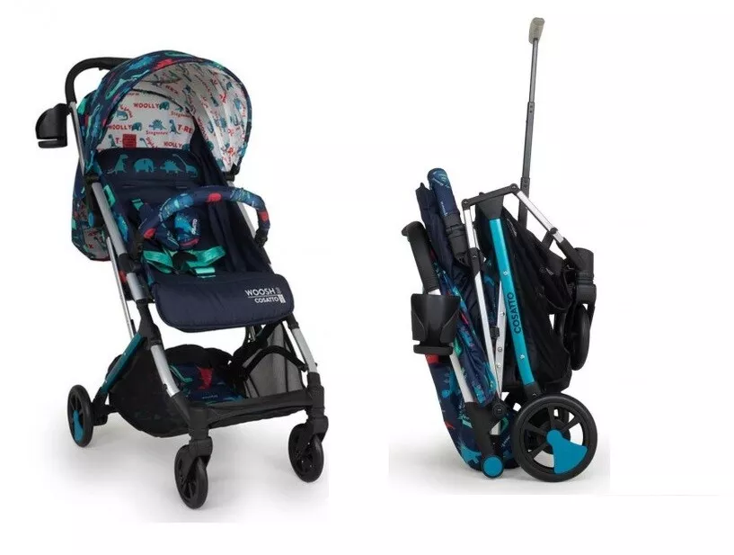 Cosatto Woosh 3 stroller D For Dino with pull handle and raincover birth to 25kg