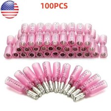 100Pcs 22-16 AWG Heat Shrink Bullet Wire Connectors Male Female Crimp Terminals