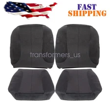 For 2003-2005 Dodge Ram 1500 2500 Driver & Passenger Seat Cover Dark Gray