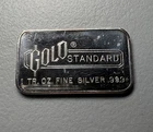 RARE 2K MINTED 1oz Vintage Engelhard Silver Bar for GOLD STANDARD (Mirror Back)
