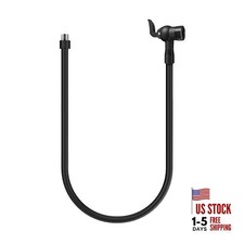 Air Pump Hose Adapter, Extension Hose for Schrader and Presta Valve, Black