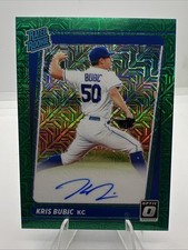 2021 Panini Donruss Optic - Rated Rookie Signatures Kris Bubic #RRS-KB Green...