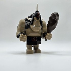 LEGO Troll Dark Tan with Black Armor Minifigure (cas423) Castle Fantasy Era 7097