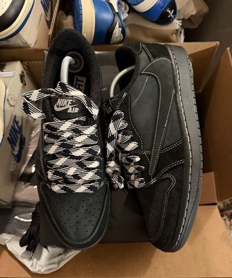Jordan 1 Retro Low OG SP Travis Scott Black Phantom Size 10