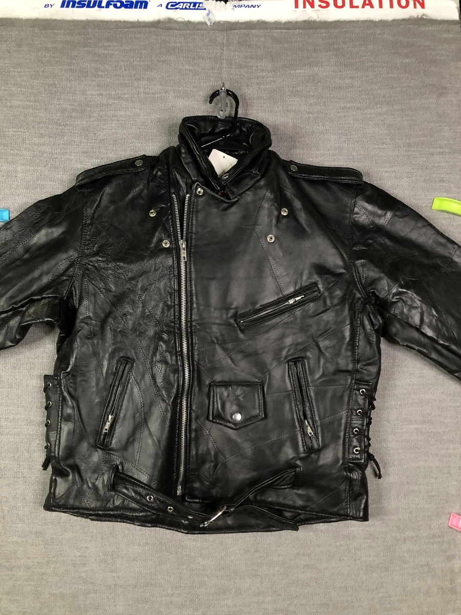 diamond leather jacket products for sale | eBay