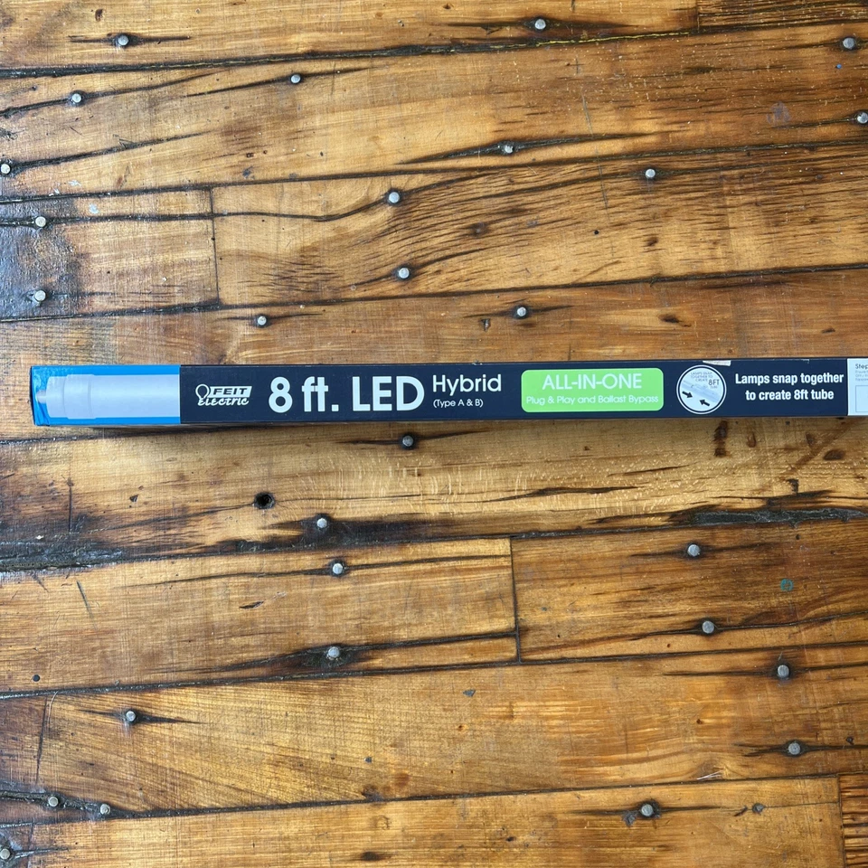 Feit Electric T8/T12 Daylight 96" 1-Pin Linear Plug/Play Ballast Bypass-Combo 2+ - Image 3 of 4