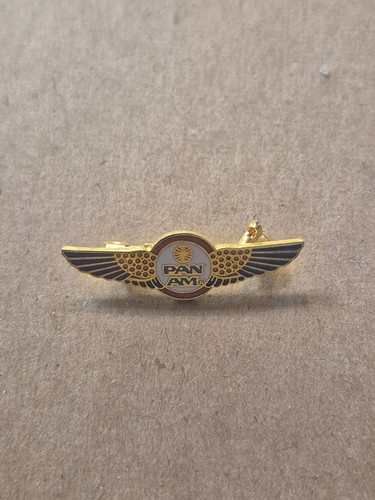 Vintage Pinnacle Designs Pan Am Airlines Airplane Pilot Wings Pin JP241