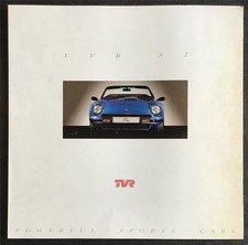 TVR S2 SPORTS CAR Large Format Sales Brochure c1990
