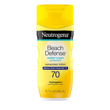 Neutrogena Sunscreen Lotion Beach Defense SPF 70, Face  Body Sunscreen, Broad S