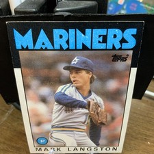 1986 Topps #495 Mark Langston Seattle Mariners baseball card