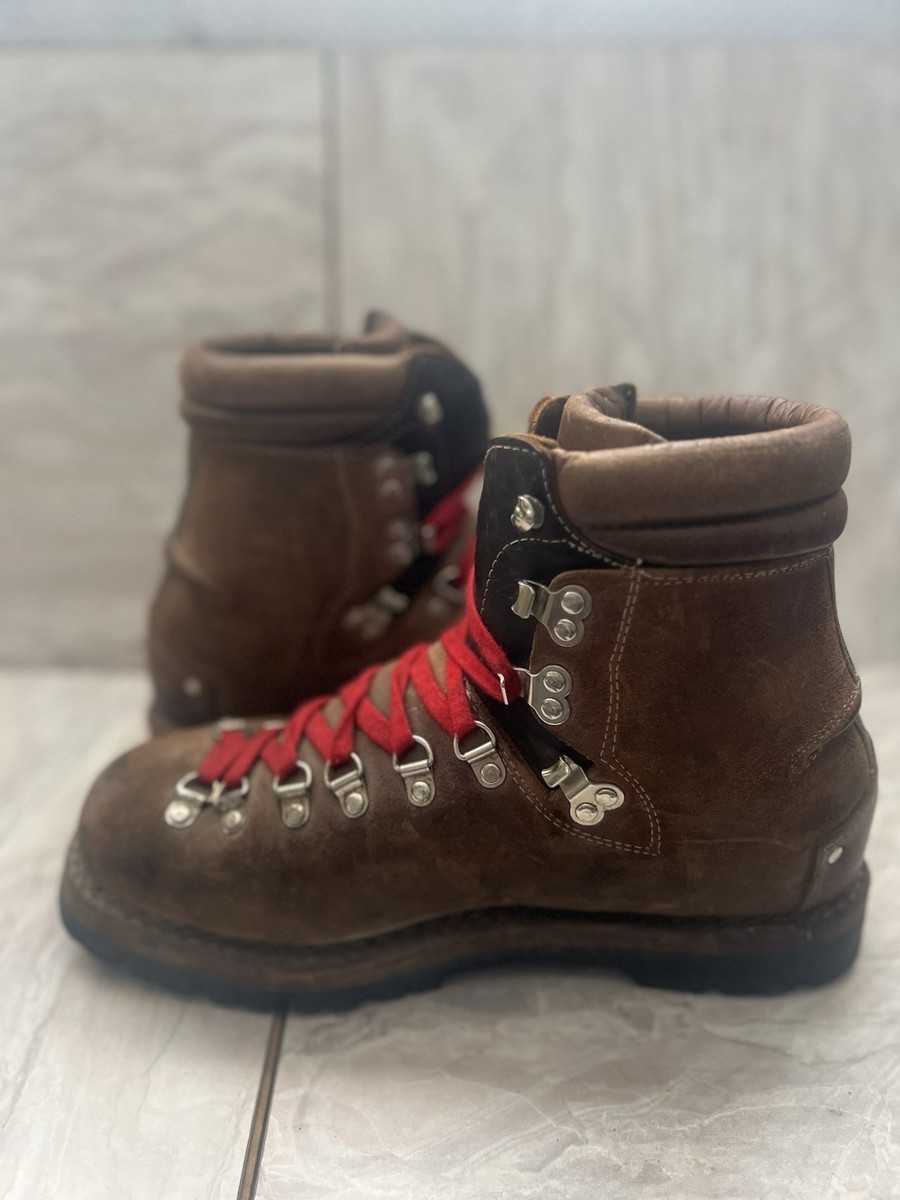Vintage LOWA All-Leather Norwegian Welt Hiking Boots Men\'s UK 10 (READ) Vintage LOWA Mountaineering Hiking Boots Brown Leather  main image 4