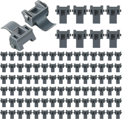 100 Pcs Cabinet Restrictor Clips, 86 Degree Angle Restriction Hinges Clips, Comp