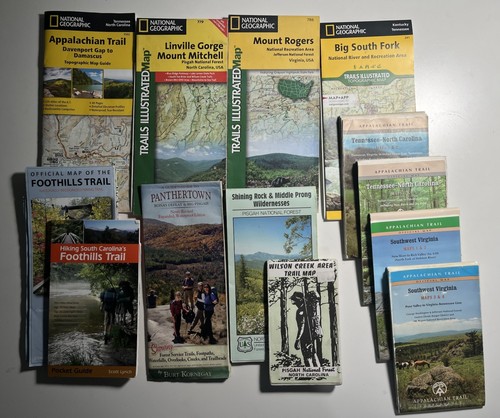 Backpacking Map Bundle: NC / SC / VA / TN - 12 Maps