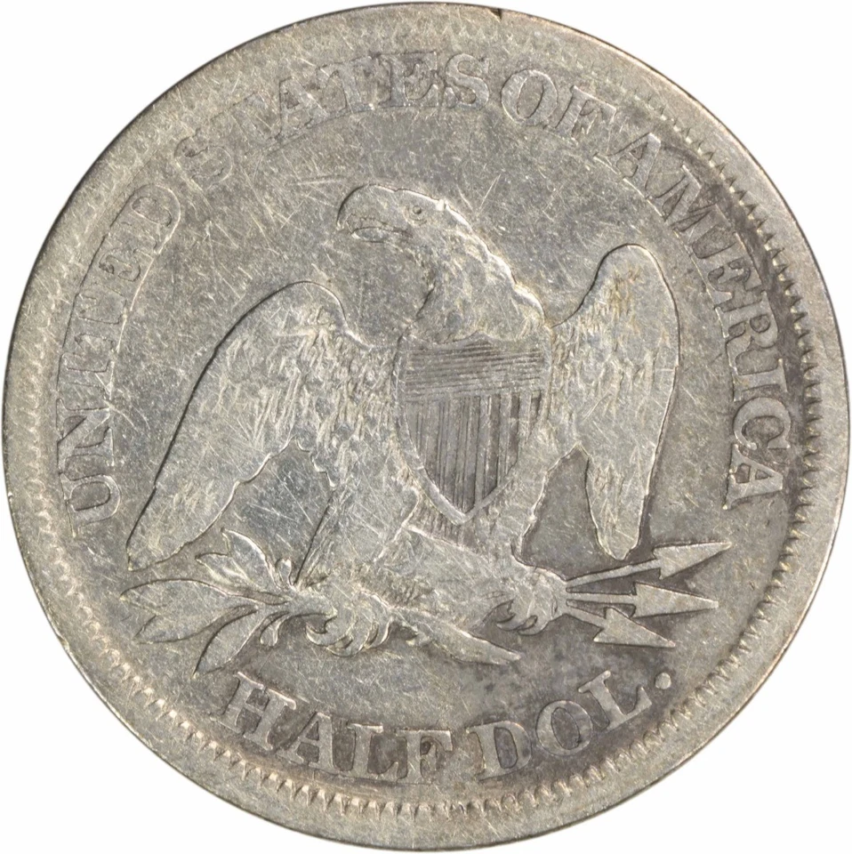 1865 Liberty Seated Half Dollar VG Uncertified #931 - Image 2 of 2