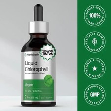 Horb ach Liquid Chlorophyll Drops 2 oz Vegan Non-GMO Gluten Free Peppermint