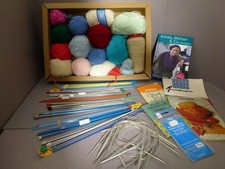 Konvolut Wolle Stricknadeln Anleitung Strickmuster Strickbuch