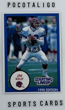 1990 Starting Lineup Jim Kelly Blue Border Buffalo Bills
