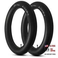  2-Pack Heavy duty Dirt Bike Inner Tube with TR4 Straight Valve 4.10/4.50-18"
