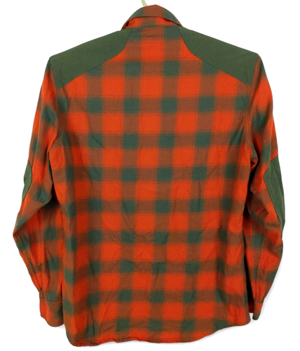 Norrona Svalbard Flanellhemd Herren Medium orange kariert Langarm Druckknopf - Bild 5 von 12