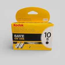 Sealed Genuine Kodak 10B Ink Cartridges Black 2 Pack FREE SHIPPING