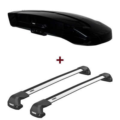 Dachbox Thule Vector M + Dachträger Thule WingBar Edge für Honda CR-V II RD neu