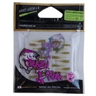 CRAZY FISH Nano Leech 0.8" Soft Eatable Lure UV Lightning 20pcs Squid Smell
