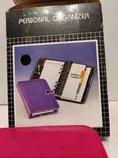 Vintage 1997 Personal Organizer – Pink Faux Leather Cover