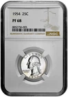 1954 25c Proof Washington Quarter NGC PF 68