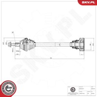 Esen SKV Antriebswelle Gelenkwelle FüR VW Golf VII 5G1 5K1 1K1 Audi A3
