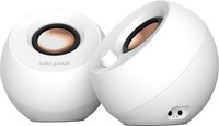 Creative Pebble Pro, Pc-Lautsprecher Weiß, Klinke, USB-A/C, Bluetooth, Digitalve